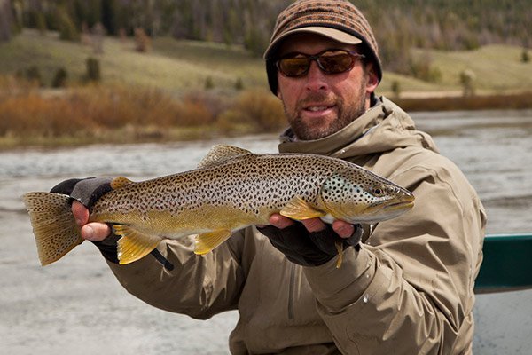 snake river, green river wyoming fishing scott smith with trout