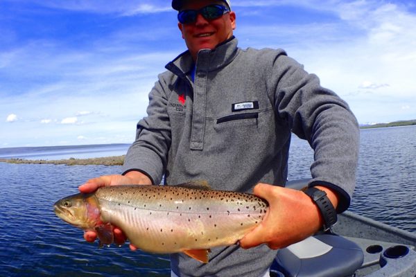 yellowstone lake fishing guides caught trout
